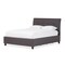 Baxton Studio Lea Modern Dark Grey Queen Size Storage Platform Bed 125-7018 - alternate 1